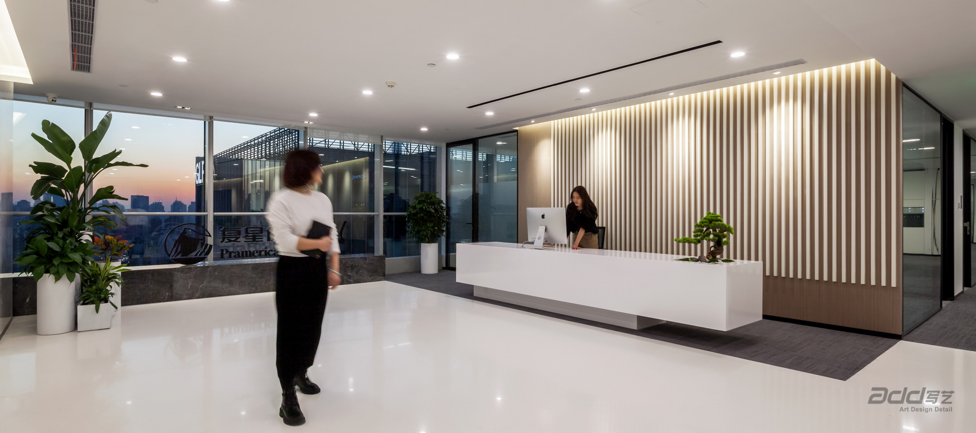 復星保德信辦公室設(shè)計 前廳實景圖-pc
